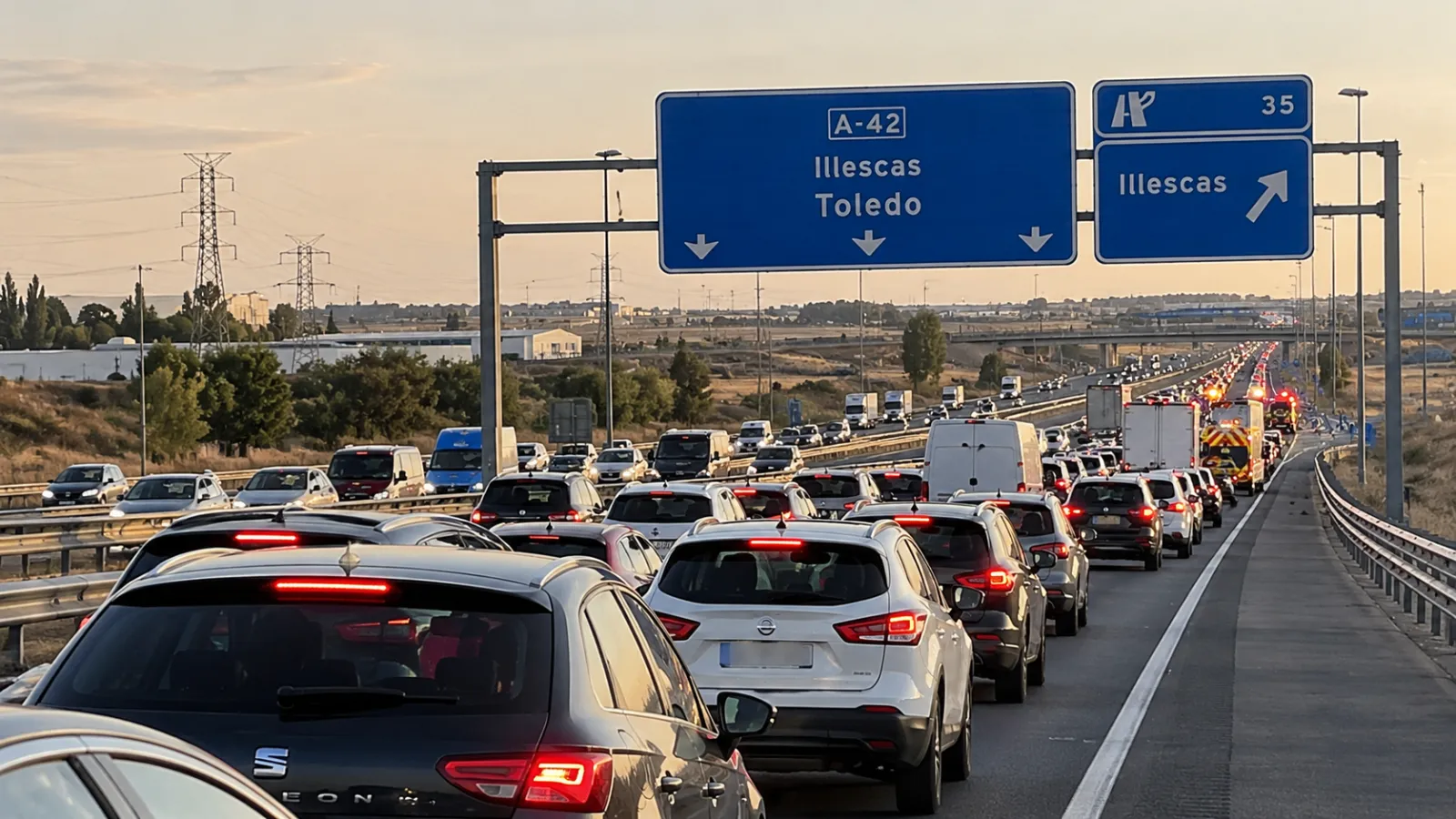 Illescas, A-42, accidente de tráfico, La Sagra